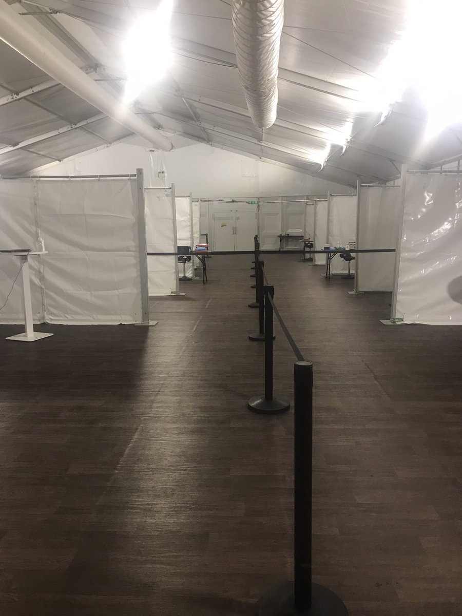 The buzz from the staff on site re-opening stithians this morning is just incredible! Amazing what has been achieved in six days in response to increasing vaccination capacity in Cornwall! #goteamcornwall #COVIDVaccination #whatateam <a href="/TamsynScoble/">Tamsyn Scoble</a> <a href="/PharmacistIT/">Iain Davidson</a>