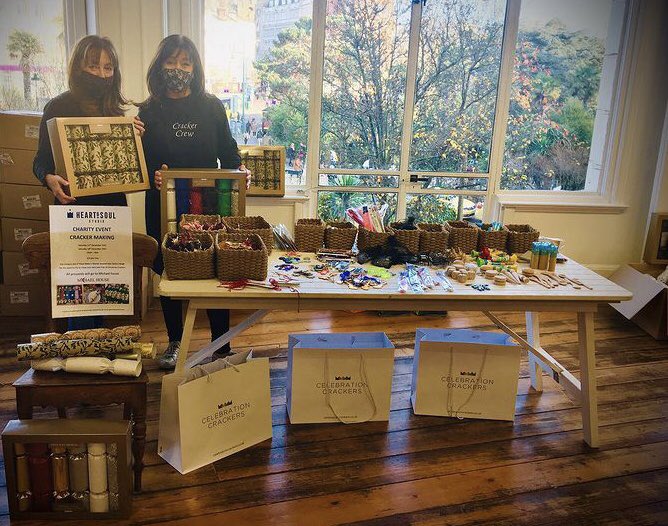 Yesterday was our last cracker workshop at <a href="/BobbysBournemth/">Bobby & Co</a>. What a lovely few Saturdays we have had making crackers with you all and raising money for <a href="/michaelshouse/">Michael's House Treatment Center</a>.

It’s been our pleasure to meet so many of you and share our passion for crackers! Thanks for joining us ❤️
