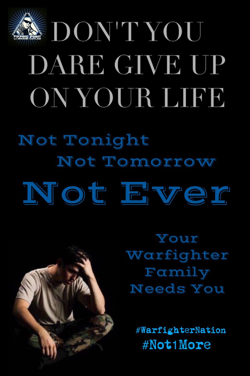Buddy_Checker's tweet photo. Its only takes 22 people to reach out to 22 Veterans to save 22 lives from ending in one day. Please help me because Veteran lives matter.
#VetsInDistress #PTSD #SuicidePrevention https://t.co/EAIy3oFACC