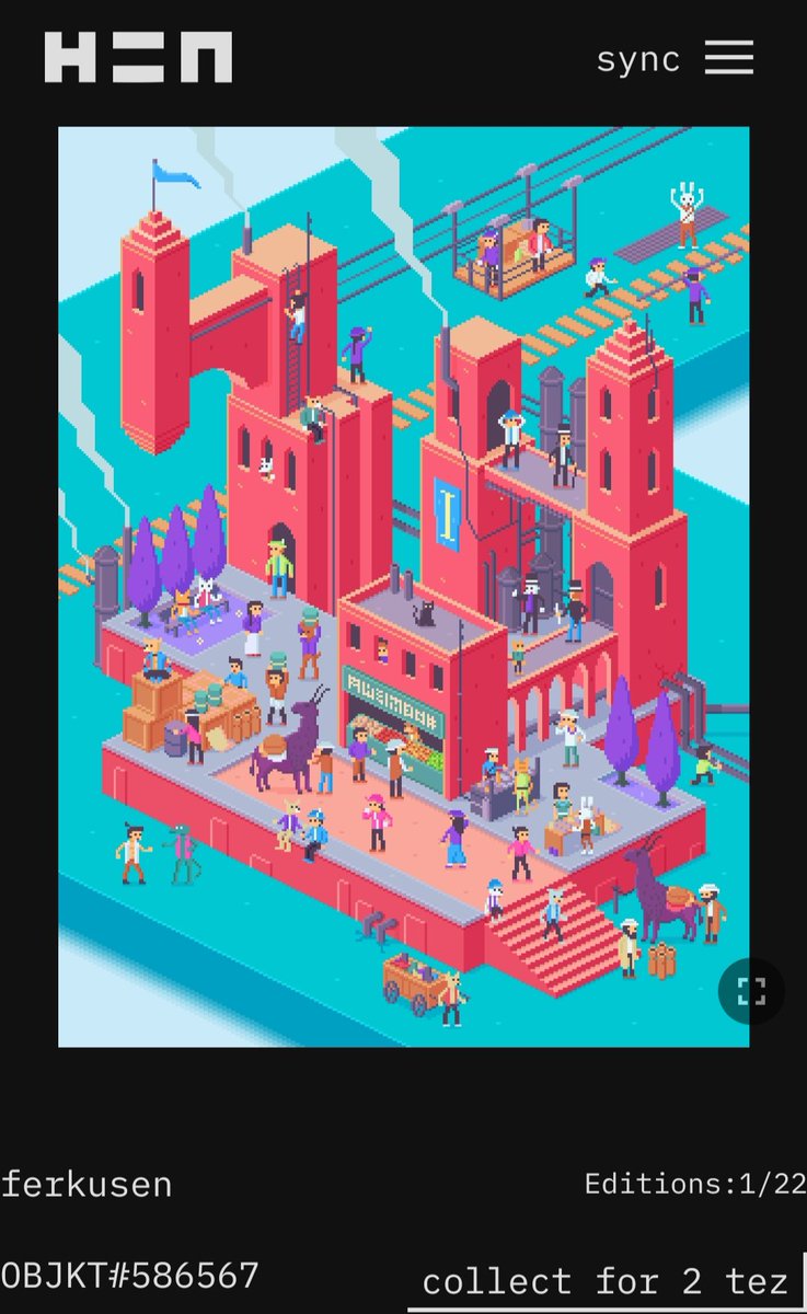 ferkusen's tweet photo. Thank you all 😃 for collect and share my piece. Fairwall Town is ready on secondary market 🥳
#NFTs #hicetnunc #hicetnunc2000 #NFTCommunity #CleanNFT https://t.co/RlMhw6RBVD