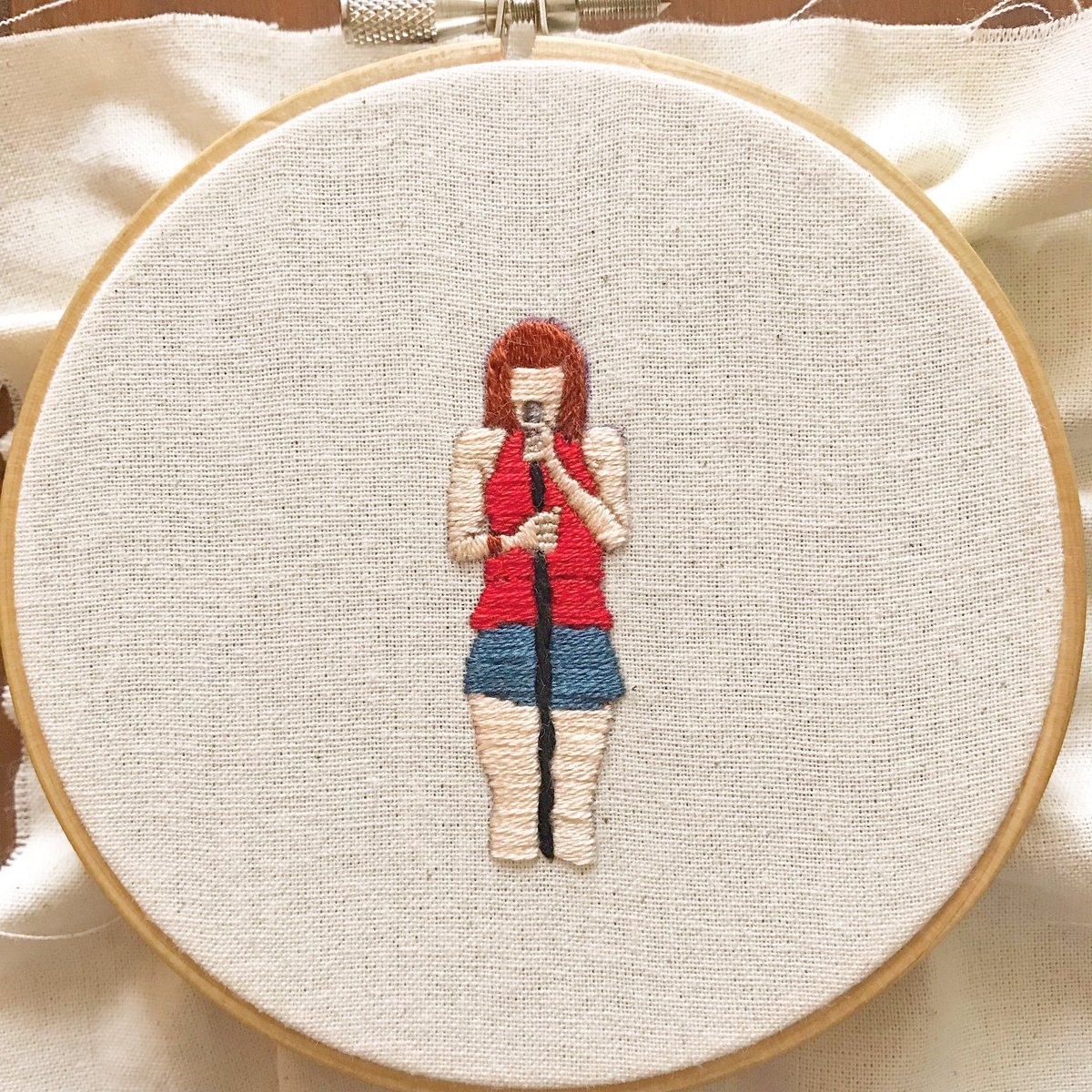 aiko さん結婚ということでボーイフレンドのMVを刺繍で再現してみまし