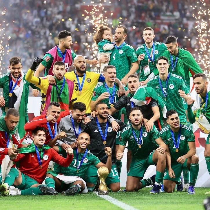 MenonRanjeev's tweet photo. There couldn’t have been a better way to celebrate #QatarNationalDay
Qatar’s success in hosting the FIFA Arab Cup 2021™️, a spectacular win by Algeria and thrilling victory by the Qatar to secure 3rd place made this tournament a thoroughly entertaining event.
#SeeYouIn2022 https://t.co/tlBXFPhmCh