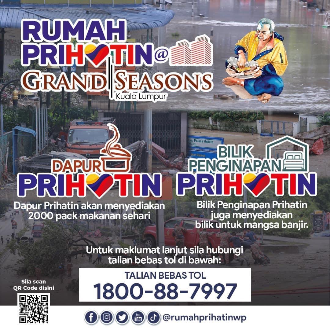 PRIVOWP's tweet photo. 19 Disember 2021 | Kuala Lumpur

- Dapur Prihatin akan menyediakan 2000 pack makanan sehari.
- Bilik Penginapan Prihatin juga menyediakan bilik untuk mangsa banjir.

@rumahprihatinwp @AnnuarMusa @JaPenWPKL @kw_seriwilayah @yayasanwp @akhbarwilayahku @irwanyouth https://t.co/KW3N3fAXQj