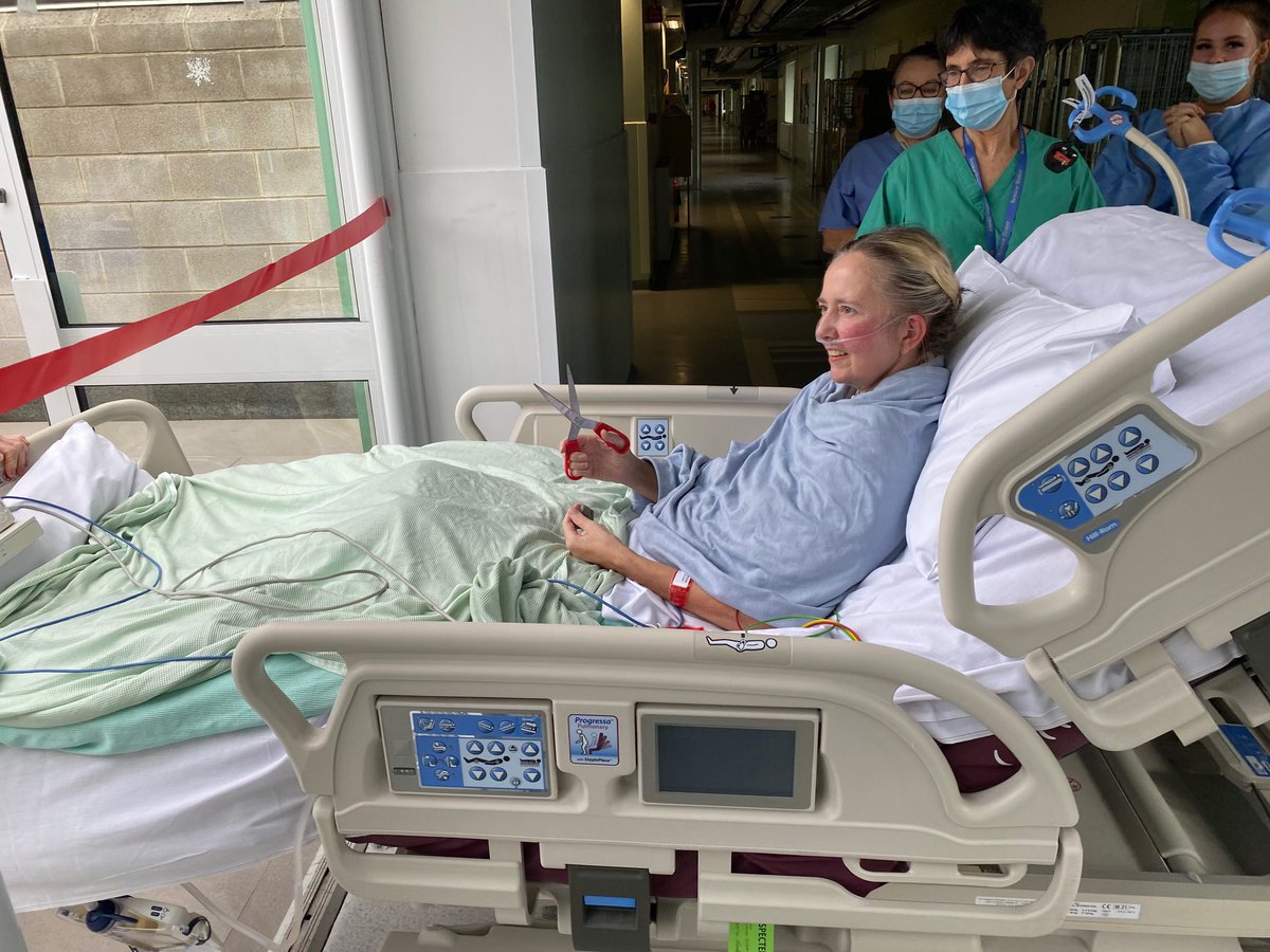 ItuEastbourne's tweet photo. We were thrilled yesterday when our patient declared our Critical Care sensory garden open!After almost 4 years since planning began, this smile is the reason why it’s so important to have outside space to take our patients 💙photos used with patients permission #rehab @ESHTNHS https://t.co/doQCrn7SkR
