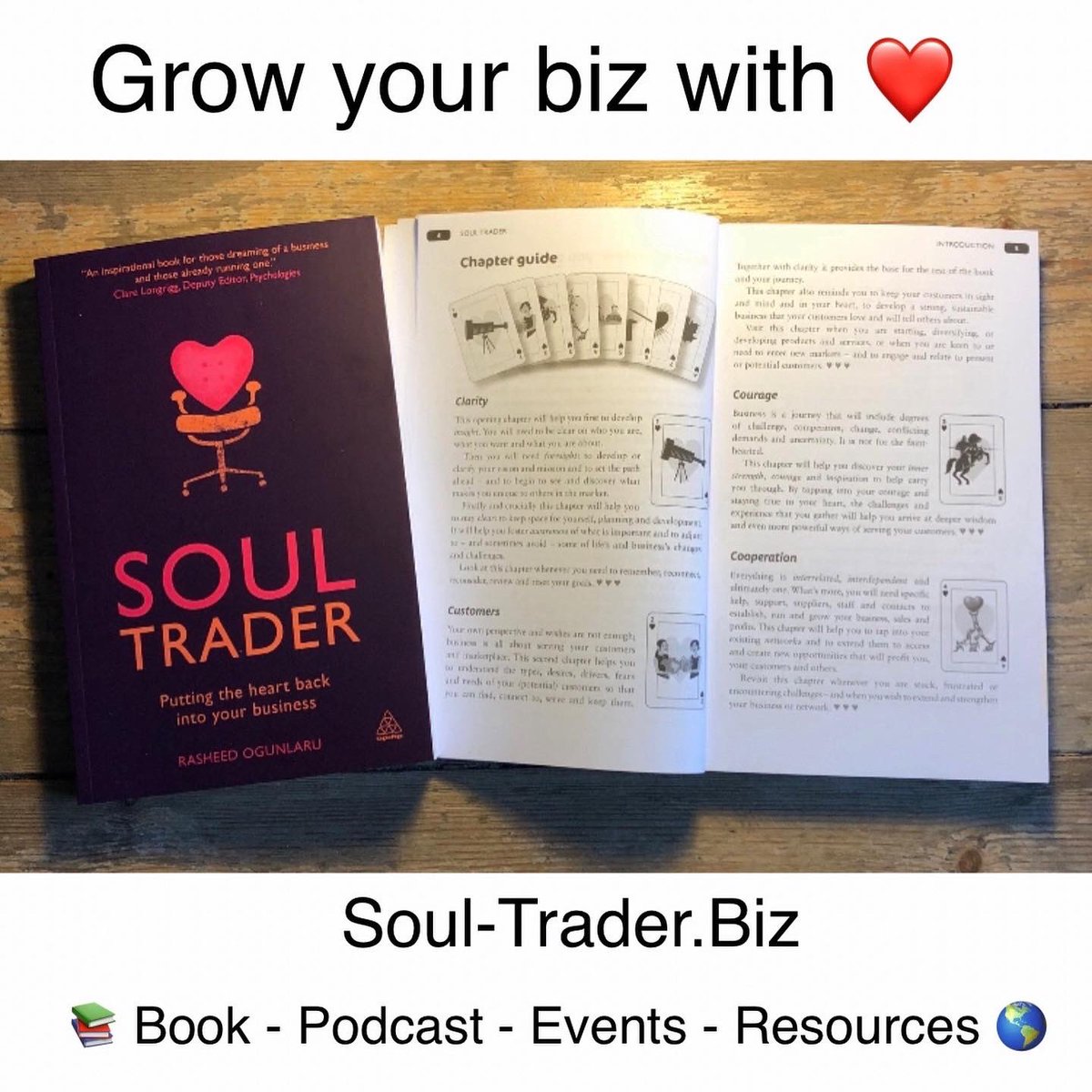RasheedOgunlaru's tweet photo. Grow your #smallbiz with ❤️ with @SoulTraderBiz https://t.co/Rsf4vGELpr ✨#book📚 #podcast 🎧#events 💻 & #coachyourself online programme🖥. #soultrader #soultrader #selfemployed https://t.co/6fcHcp4XH7