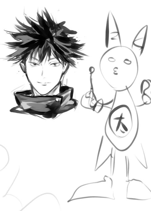 友達に描いためぐみちゃん、攻めの顔してるので星マイナス1です、って言われて草。
あと何も見ずに5秒で描いた太公望スース、我ながら100点満点で最高💯 