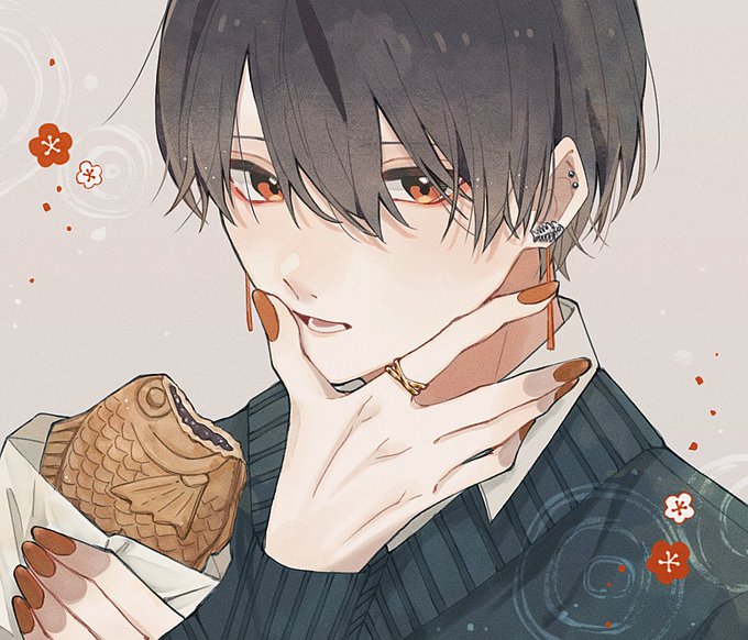 「black hair taiyaki」 illustration images(Latest)