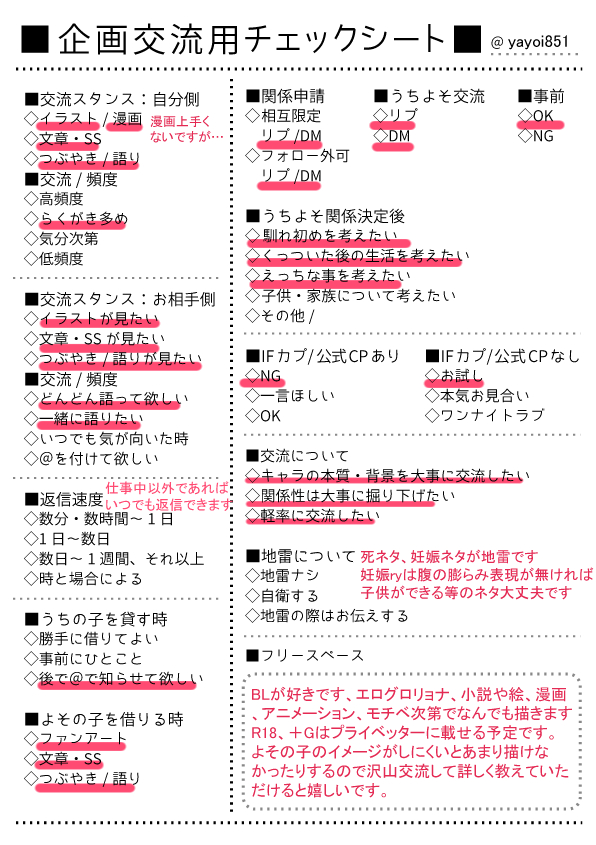 yayoi851's tweet photo. @tos うちよそしやすくなったらいいなと思ったのでいくつかテンプレ記載しました、宜しくお願いします👏✨ https://t.co/DzaSclGkI7