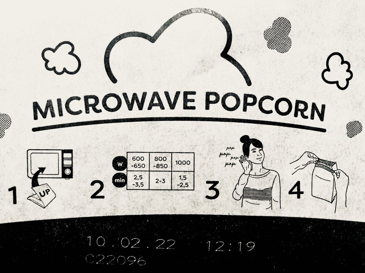museumsound's tweet photo. Listening instructions on Stop โnโ Pop microwave popcorn (UK, 2021)
#listening #pop #popcorn #microwavepopcorn #microwave #stopnpop #food #cultureofsound #soundbeyondmusic #museumofportablesound https://t.co/7DLjfS75zG