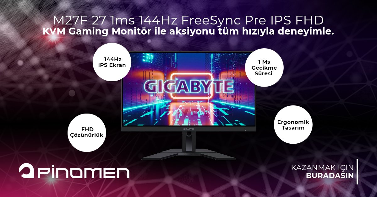 Gigabyte M27F 27 1ms 144Hz FreeSync Pre IPS FHD KVM Gaming Monitör çok özel fiyatlarla pinomen.com ’da.

#pinomen #pinomencom #gigabyte #monitör #gamingmonitor