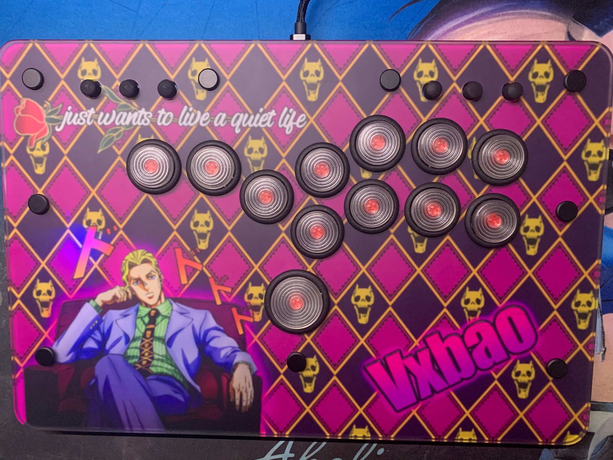 大人気 punk workshop mini hitbox 青色 econet.bi