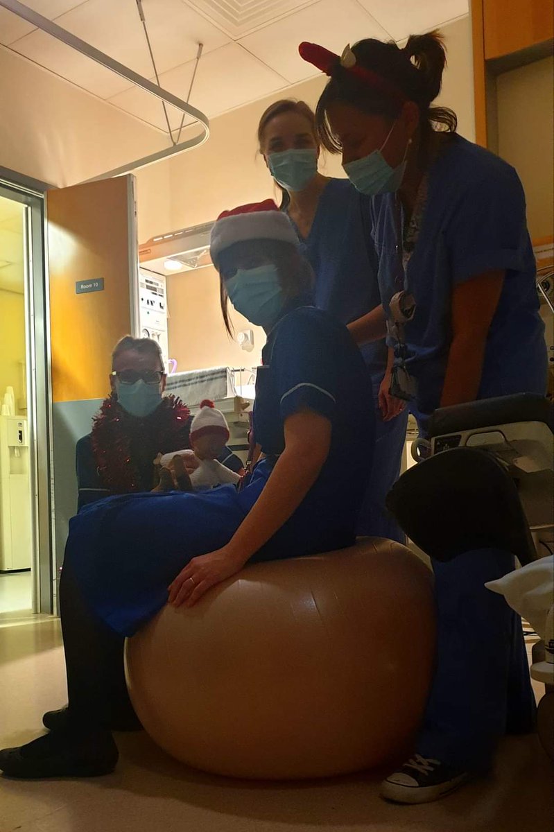 #MaternityAdvent Day 19
Birthing Ball

Ok so not strictly a position but one of our more popular tools to help facilitate a great birthing position. The birthing ball can be used to support several positions during both 1st &amp; 2nd stages of labour.
#MaternityAdvent2021 #TeamUHDB