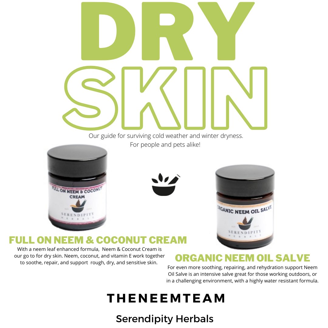 NeemTeam's tweet photo. Looking for a solution for dry skin for yourself or your pet? Try these!

Find them and more at https://t.co/nf7hwW8zo9

#dryskin #neemoil #herbalremedies https://t.co/NVVeq2g4zX