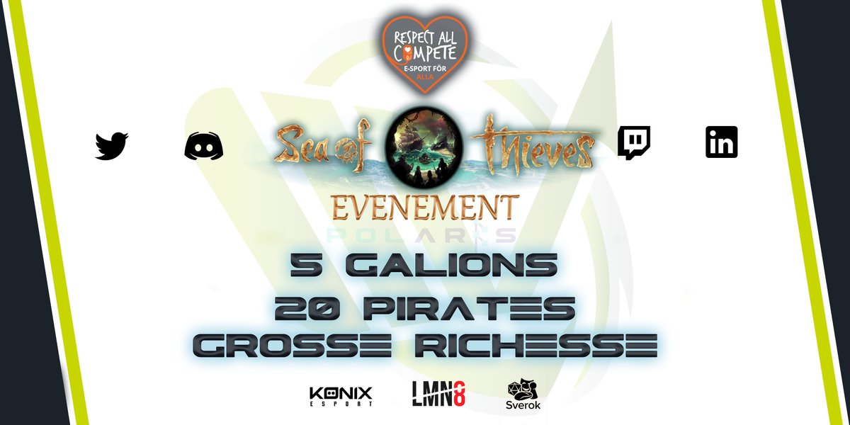 PolarisNTW's tweet photo. Rejoignez @MonsieurBrine et ses moussaillons dans leur Event #SeaOfThieves ! 

🔴📹 https://t.co/IjzXmxv8Hd

Alliance de 9h30-19h Full Farm !

#SOT #SeaOfThieves
@seaofthievesfr1 @SeaOfThieves_F https://t.co/Rw3opjs5aN