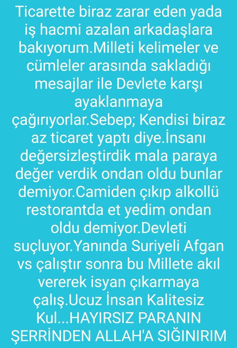 Tekrar yazmaya vakit bulamadım...Sizle paylaşayım dedim  #ZamYorumum