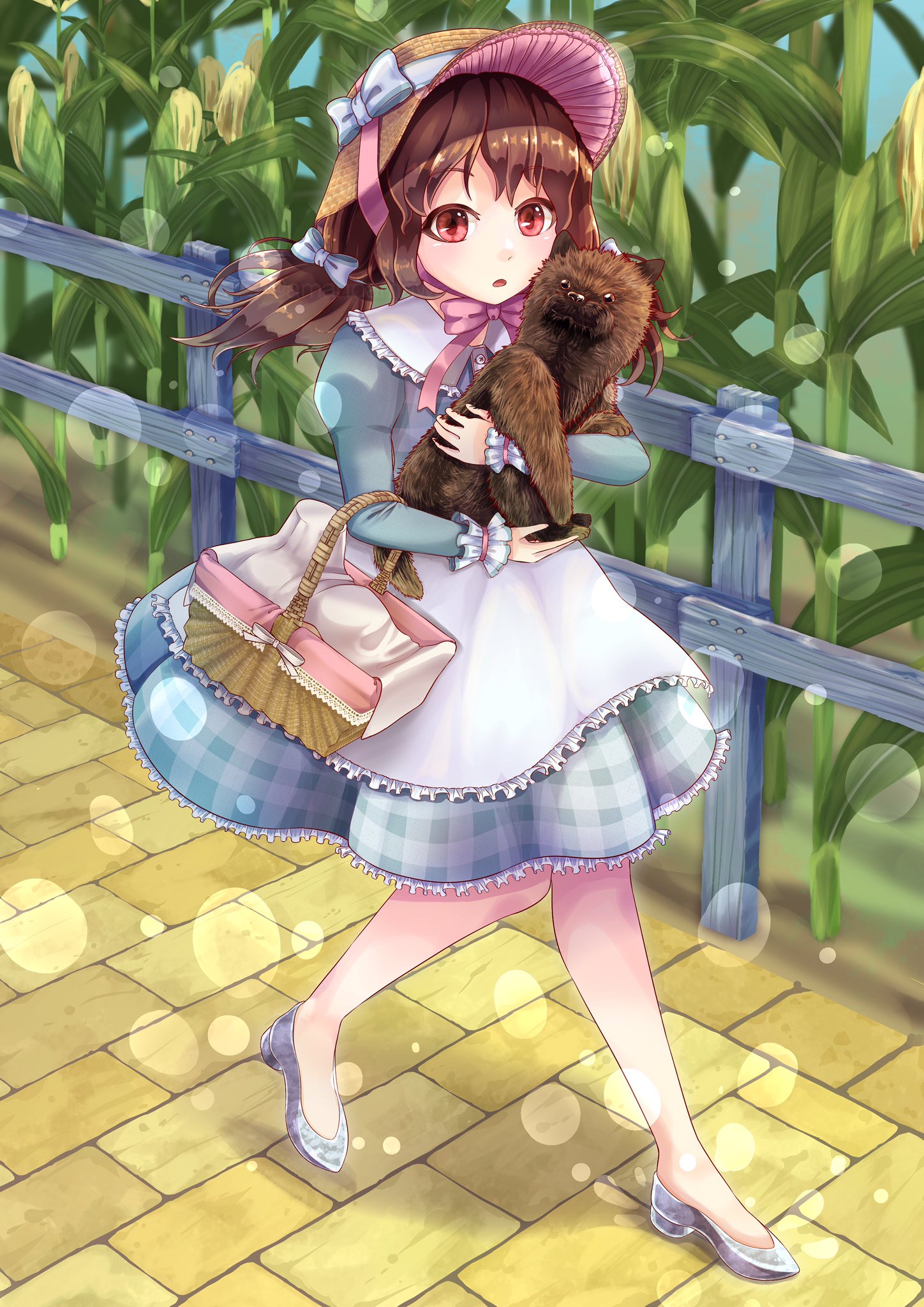 天野甘輪 ドロシーちゃんの旅の始まり オズの魔法使いを題材にしたイラストです T Co Dyywj03gki Twitter