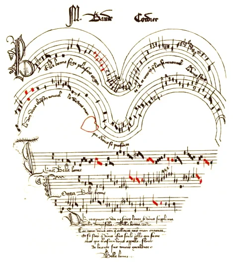 シャンティイ写本のハート形の楽譜がこんなに美しい曲だなんて!とか、ハープの形の非常に美しい楽譜の、ハープに巻かれたリボンの部分に、詩の形で弾き方についての指示があったり…など目にも耳にも楽しいひと時でした(パンフ豪華!)(ハープの小坂さんが実際にハープにリボンを巻かれていてキュン💕) 