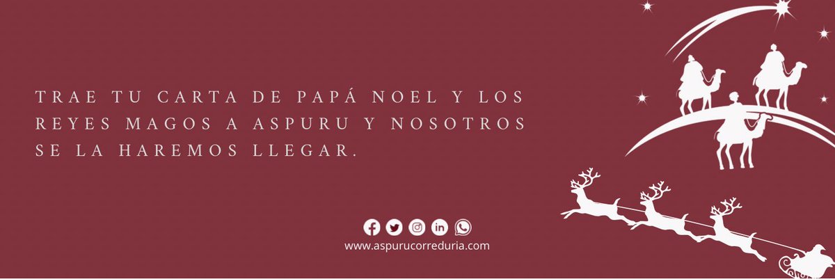 🎄🎁 Trae tu carta de Papá Noel y los Reyes Magos a Aspuru y nosotros se la haremos llegar.

#AspuruNavidad #Navidad #PapaNoel #ReyesMagos #Burgos #Burgosmola