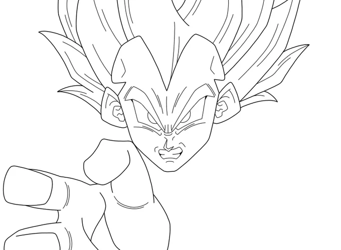 #ドラゴンボール
#ドラゴンボールイラスト
これは線画に時間をかけすぎてだん
だんやる気が無くなっていってボツ
にしたベジータでございます☆(エエ
エエエエ) 