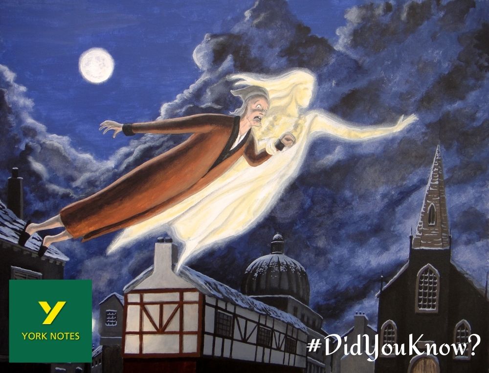 YorkNotes's tweet photo. #DidYouKnow that today in 1843 #AChristmasCarol was published? Dickens paid for the publishing of the classic Christmas ghost story himself. There were a few stumbling blocks, and the first printing had olive endpapers which Dickens hated.
#YorkNotes https://t.co/J3nOC9WcD8