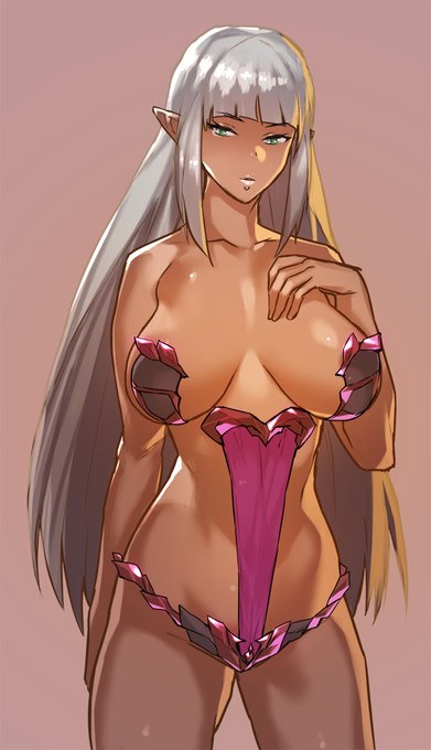 ダークエルフの絵です('ω`) 