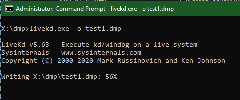 If you grab a copy kd.exe, symsrv.dll, and dbghelp.dll (i.e. from EWDK ISO image) you can create full memory dump with "livekd64 -o mem.dmp". It is enough to put these binaries into one folder. Access to the symbols server or the correct version of ntkrnlmp.pdb will be required.