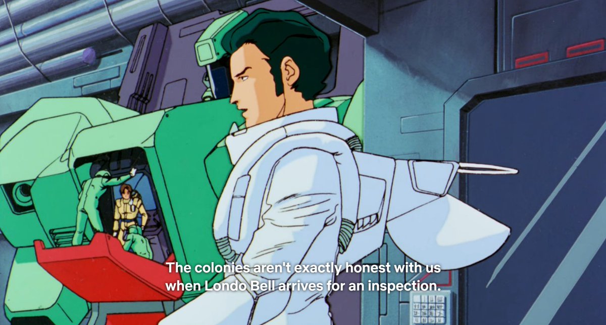 The people of space fucking hate Londo Bell. One of my favorite scenes is the one where Amuro and Bright whine because the Space Poors keep helping out Char instead of them.