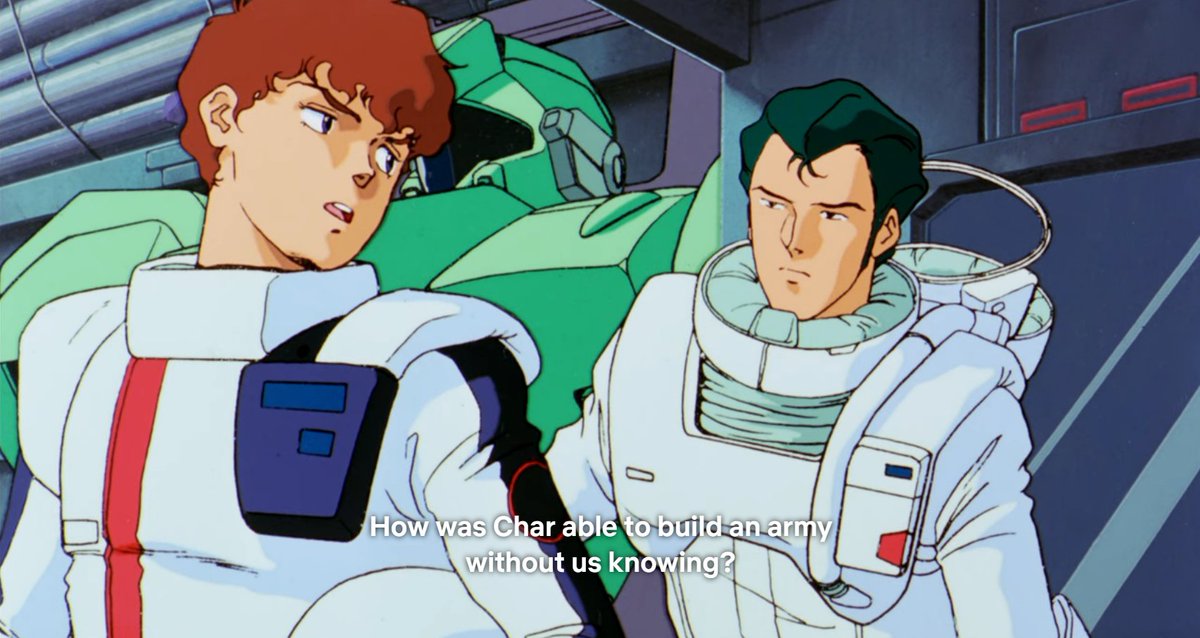 The people of space fucking hate Londo Bell. One of my favorite scenes is the one where Amuro and Bright whine because the Space Poors keep helping out Char instead of them.