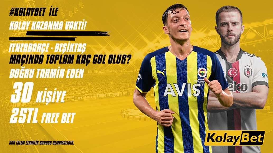 GirisKolaybet's tweet photo. #Kolaybet'den toplam gol etkinliği. 🎁

Fenerbahçe ⚔️ Beşiktaş

🎯Hesabımızı takip et
🎯RT ve Fav yap ve 5 arkadaşını etiketle
🎯Toplam kaç gol olur tahmin et ve 25 TL Freebet kazan.🎁

https://t.co/iGIuFA9INz #kolaybet #kolaybetgüncelgiriş https://t.co/7H8QpmrBKw