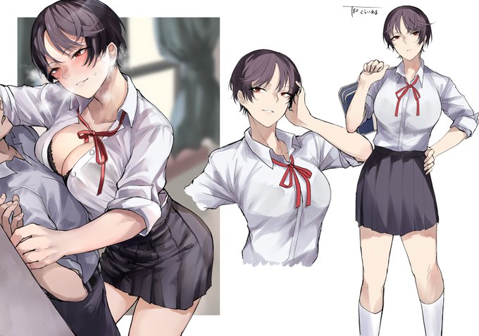 ワイルド系イケメンに壁ドンされる絵です 