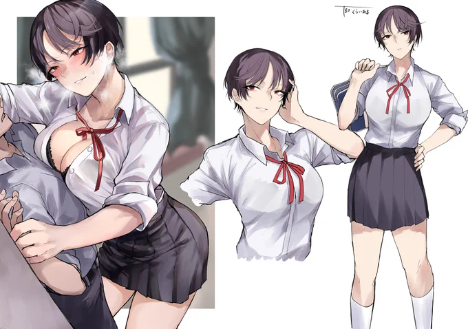 ワイルド系イケメンに壁ドンされる絵です 