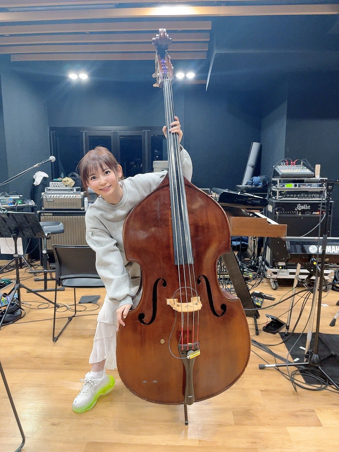 マリオ Rt Shoko55mmts でっかーい すっげー ディナーショーだから巨大な珍しい楽器たちががんばります かっこいいー コントラバス大先生 T Co Voztf61vwx Twitter