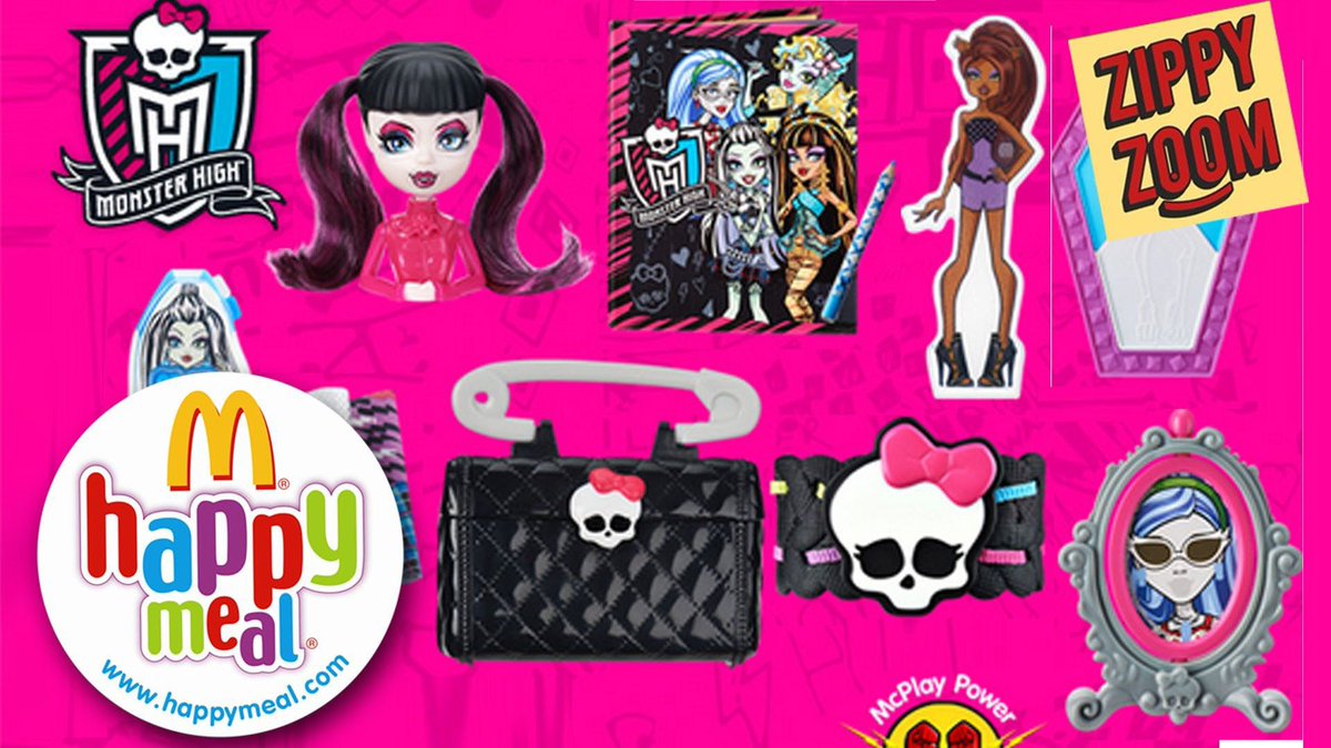 matt_pastel's tweet photo. The best @McDonalds toys and baskets ever.#MonsterHigh #ghoulsrule #McDonald https://t.co/Oke6jHuF02