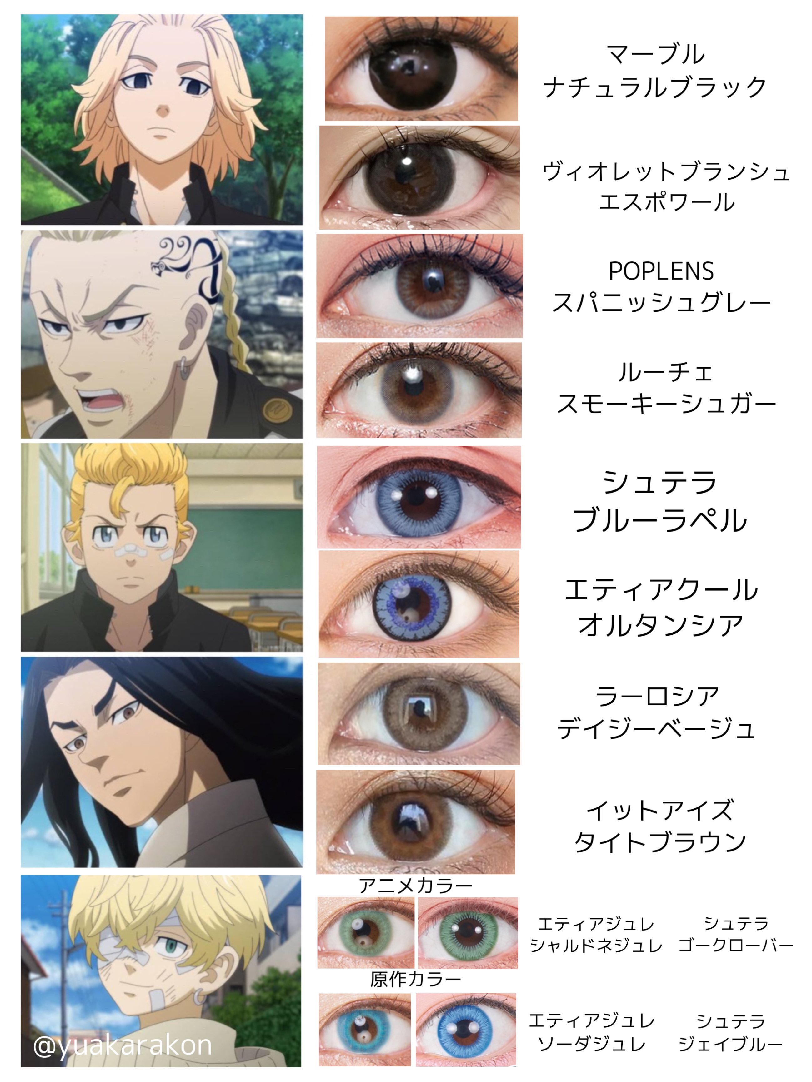 تويتر 夢彩 カラコン垢 على تويتر 東京卍リベンジャーズカラコンまとめ 東リべのコスプレカラコン候補一覧 是非参考にしてみて下さい 2期決定したし楽しみ 東リべ 東京卍リベンジャーズ T Co 87rvygawbi