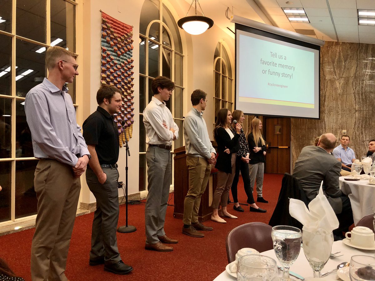 isuccee's tweet photo. Thank you to all the seniors who came to last night’s senior dinner - and congratulations on your soon-to-be graduation! #cycloneengineer ❤️💛 https://t.co/g4RjXMD2rW