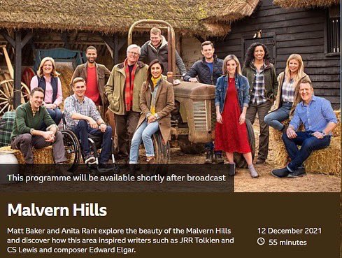 #Repost We've got some very exciting news for you!
 
Tune into BBC Countryfile for a full programme on the Malvern Hills on Sunday 12 December 2021. If you miss it, you can catch on on BBC Iplayer here bbc.co.uk/programmes/m00…
 
<a href="/TheMalvernsTIC/">Visit The Malverns</a>
