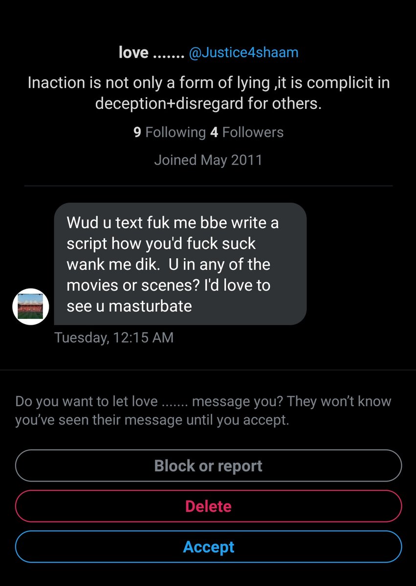 This is why I don't check my DM's