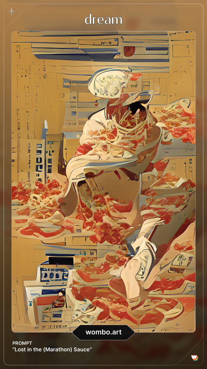 DBKOffbeat's tweet photo. this month's episode title — Offbeat: Lost in (Marathon) Sauce — as @WOMBO art. make sure to give it a listen:

🎧 spotify: https://t.co/rsIGCs7W80 
🧡 soundcloud: https://t.co/OChJAgT3lO 
🍎 https://t.co/8md6CaJhfJ https://t.co/wEbzuU2joW