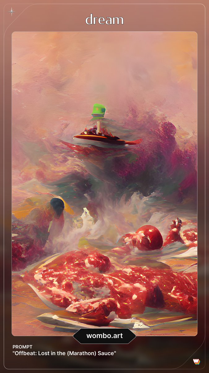 DBKOffbeat's tweet photo. this month's episode title — Offbeat: Lost in (Marathon) Sauce — as @WOMBO art. make sure to give it a listen:

🎧 spotify: https://t.co/rsIGCs7W80 
🧡 soundcloud: https://t.co/OChJAgT3lO 
🍎 https://t.co/8md6CaJhfJ https://t.co/wEbzuU2joW