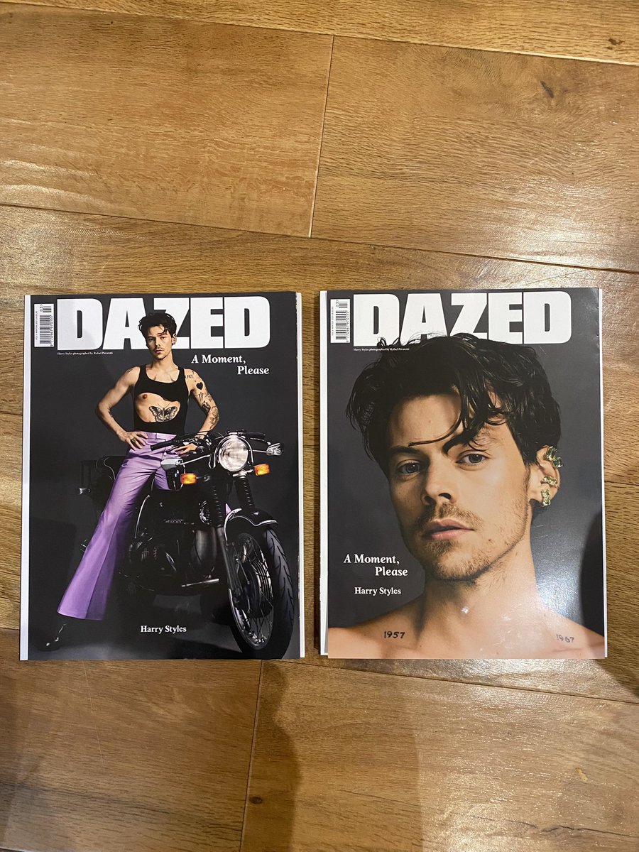 charlimichaelx's tweet photo. Selling both Harry Styles Dazed Magazine covers as i accidentally bought two of each! DM me if you’re interested! https://t.co/asjJJ1LHcd