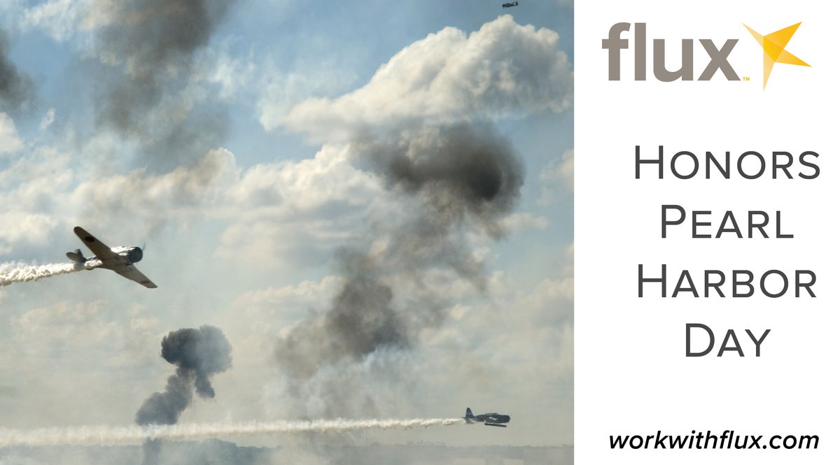 Flux recognizes December 7 as Pearl Harbor Day. #pearlharbor #workwithflux
 bit.ly/3otMnvk