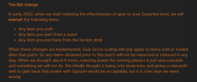 NWCompendium's tweet photo. We may have put our show on hiatus but we'll keep observing and it would be a shame to not share the update on the whole Expertise topic.

TLDR; GS downscaling will only affect items TRADED (not crafted) AFTER the patch. 🔥

https://t.co/iIwMeFffm5 https://t.co/g99YfZIU02