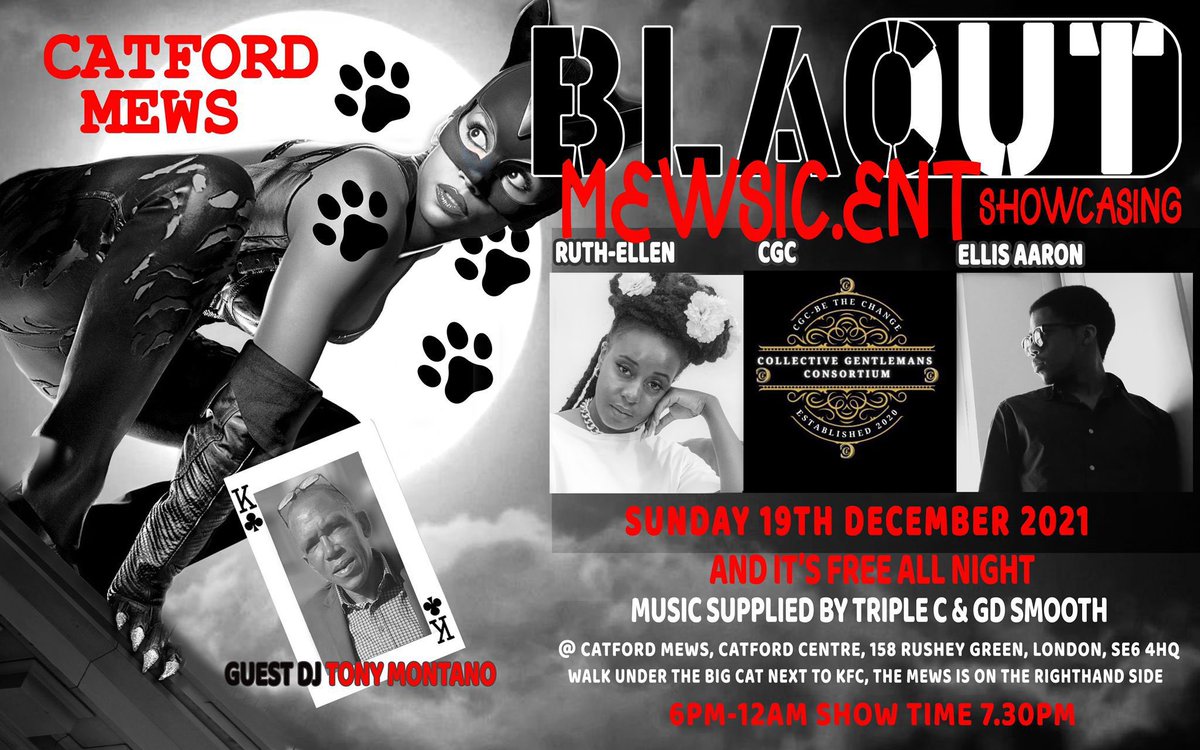 Trip1eCee's tweet photo. Get your free ticket for the GroundBreakin BlacOut Mewsic Ent Showcase on 19th December 2021. If you missed last month’s make sure you don’t miss this one https://t.co/g8rNAkbeXp https://t.co/8ToOdJSTrK