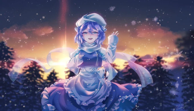 来ちゃった#東方Project #レティ・ホワイトロック 