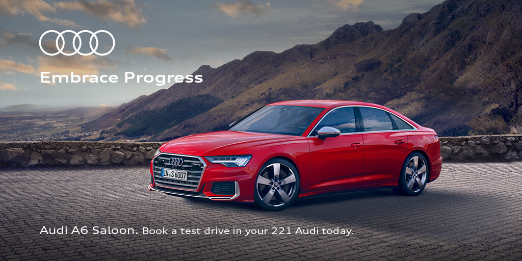 AudiCentre's tweet photo. Embrace Progress with the Audi A6 Saloon. More athletic than ever, as supreme as always. 

Test drive your 221 Audi today at Audi Centre. Visit https://t.co/IcscWfHMMp or call us on 01 9026895 to book. #Audi #audiireland https://t.co/2XZ5V8DSFL