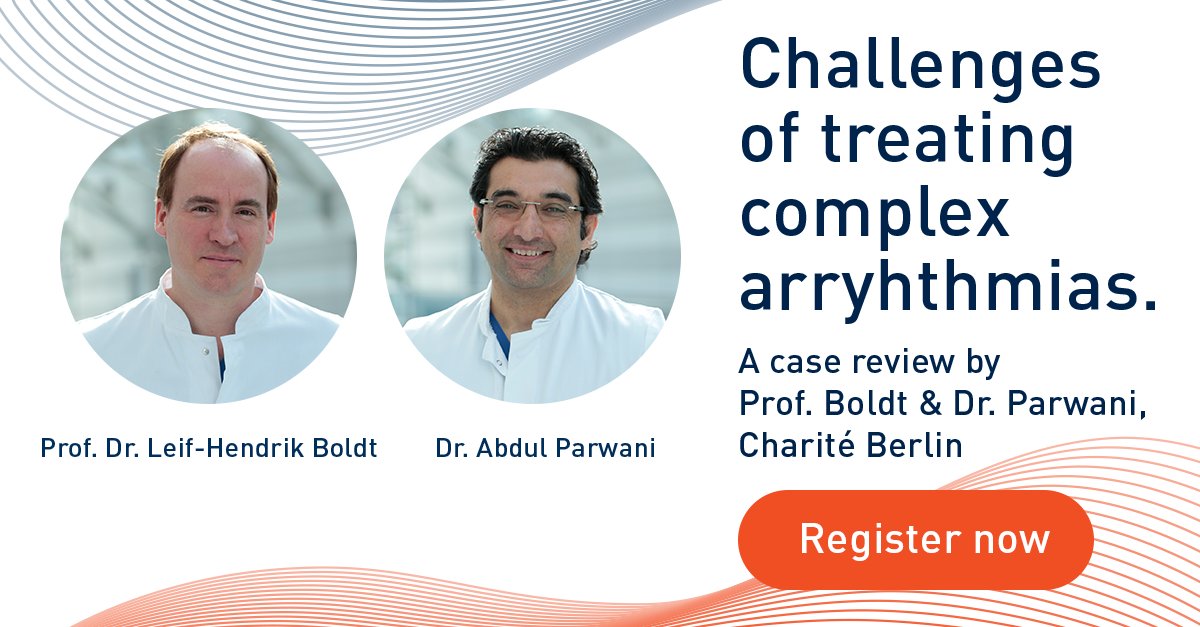 BIOTRONIK_News's tweet photo. How can non-contact mapping open up new ways of treating challenging complex arrhythmias?
Prof. Dr. Leif-Hendrik Boldt & Dr. Abdul Parwani explain on
December 21st in this month's #eptalks #epeeps #cardiotwitter https://t.co/BTVbiXrHfb
