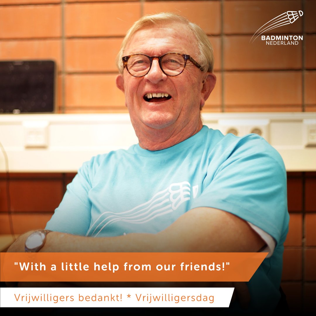 BadmintonNLD's tweet photo. Vrijwilligers bedankt voor al jullie passie en inzet! Zonder jullie geen badminton. β€οΈ
#vrijwilligersdag #welovebadminton #badmintonrules #badminton https://t.co/enbESOhRb8