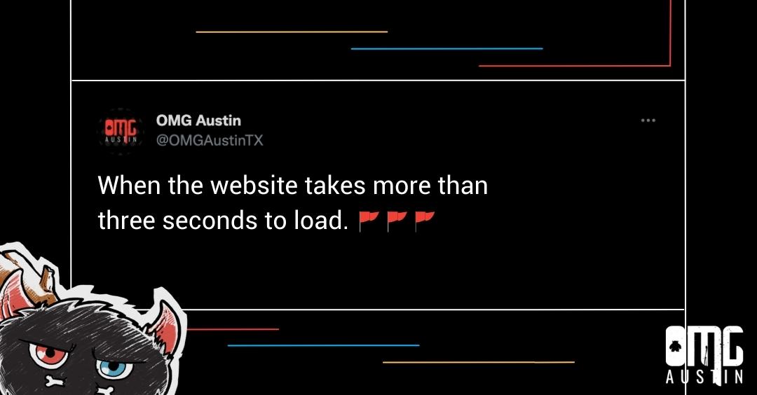 OMGAustinTX's tweet image. 40 percent of internet users say they abandon a website if it takes longer than three seconds to load. If your website’s loading speed is slow, give us a call!

bit.ly/38N9GVS  

#WebsiteDeveloper #ATX #AustinWebDesign