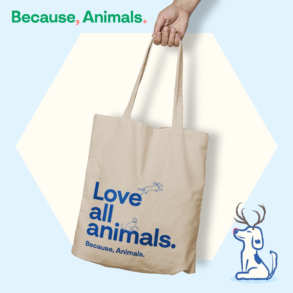BioCraftPet's tweet photo. Animals are the inspiration for our company, and our new Love All Animals biodegrade tote conveys a simple message that supports both our #CulturedMeat mission and our belief that all animals should be given the chance to live and thrive.
#LoveAllAnimals
#BecauseAnimals https://t.co/qtmqH7Ut1d