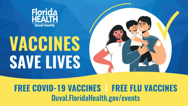 FLHealthDuval's tweet photo. #CommunityReminder: @flhealthduval offers free #COVID19 testing & vaccines and free flu shots at two City of Jacksonville sites:
• Emmett Reed Community Ctr., 1093 W. 6th St.
• Cuba Hunter Community Ctr., 4380 Bedford Rd.
Monday-Friday, 9am-5pm
https://t.co/gok3VAUTMq https://t.co/SqL6ulr8on